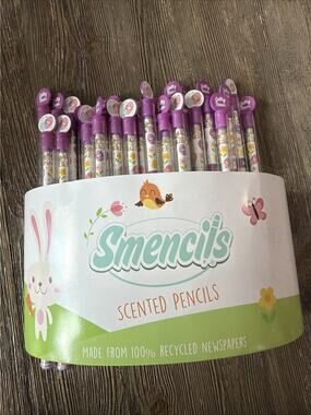 Lot of 34 Smencils Jelly Bean Scented 34 Total #2 Graphite Pencils recycled New